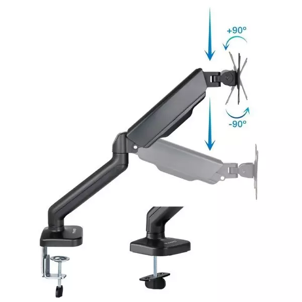 &divide; Soporte de mesa tooq db5032tnr-b para 1 pantalla 17" a 32" max 9kg vesa 75x75 y 100x100 negro