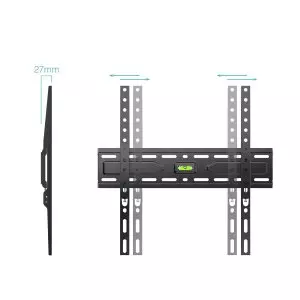 &divide; Soporte de pared fijo tooq lp1030f-b pantalla 32-75" max. 45kg vesa max. 400x400 nivel negro