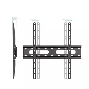 &divide; Soporte de pared fijo tooq lp1072f-b pantalla 32-70" max. 45kg vesa max. 400x400 nivel negro