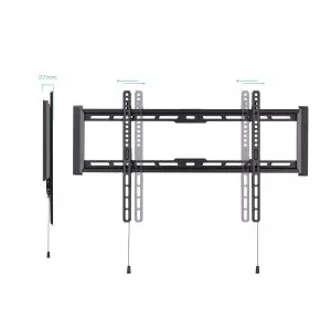&divide; Soporte de pared fijo tooq lp1083f-b pantalla 37-80" max. 75kg vesa max. 600x400 nivel negro