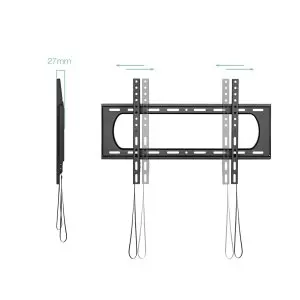 &divide; Soporte de pared fijo tooq lp1084f-b pantalla 37-80" max. 80kg vesa max. 600x400 nivel negro