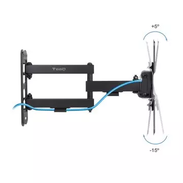 &divide; Soporte de pared tooq lp1345tn-b para pantalla 13-43 max. 20kg vesa max. 200x200 un brazo negro