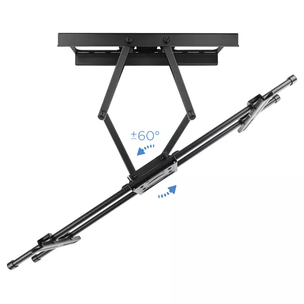&divide; Soporte de pared orientable tooq lp3790tn-b para pantalla 43-90"? gira/incli negro