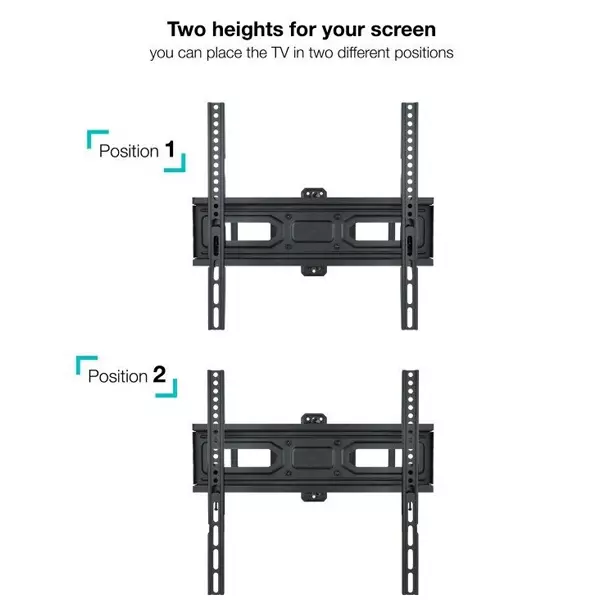 &divide; Soporte de pared orientable tooq lp7846tn-b para pantalla 32"- 70" doble brazo con giro e inclinacio