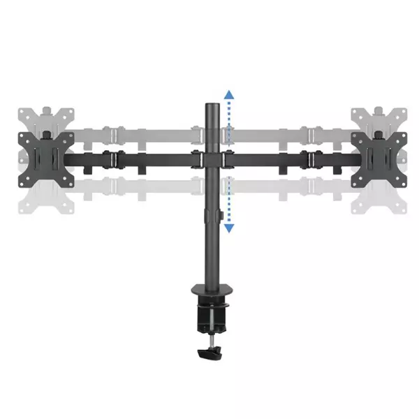 &divide; Soporte de pared orientable tooq lp7866tn-b para pantalla 37"- 80" doble brazo dual con giro e incli