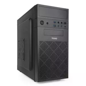 &divide; Caja microatx tooq tqc-4701-sp isobox gpu max 250mm 3x2.5 2x3.5 usb-c f.a atx 500w color negro