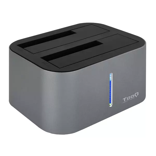 &divide; Docking station tooq tqds-802dw 2,5"/3,5" sata usb 3.1 funcion clonaci?n gris