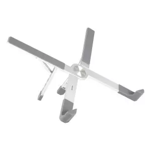 &divide; Soporte para portatil tooq tqlrs0036-al elevador plegable 11"-17.3" 5 niveles aluminio plata
