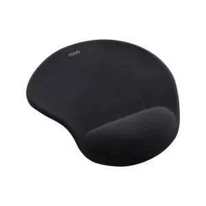 &divide; Alfombrilla tooq tqmp1001-b ergonomica superficie de tejido color negro