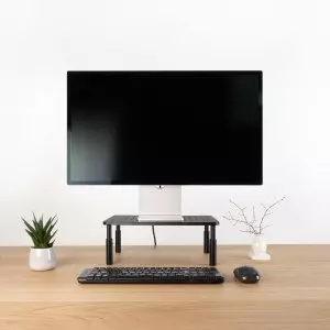 &divide; Soporte elevador para monitor tqmr081 regulable hasta 140mm max. 20kg color negro