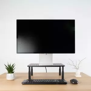 &divide; Soporte elevador para monitor tqmr086 regulable hasta 140mm max. 20kg color negro
