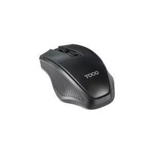 &divide; Mouse tooq wireless tqmw-1102-b sensor optico 1600 dpi 4 botones dise?o ergonomico negro 2x aaa