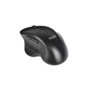 &divide; Mouse tooq wireless tqmwg-1105-b sensor optico 1600 dpi 6 botones dise?o ergonomico negro 1x aa