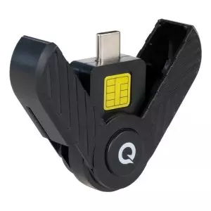 &divide; Lector externo de dnie tooq vision tqr-3011b usb-c 2.0 dnie 4.0 negro