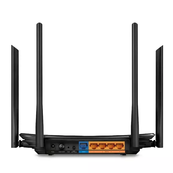 &divide; Router wifi dualband tp-link archer c6 ac1200 300mb en 2,4ghz y 867mb en 5ghz 5p giga 4 antenas fija
