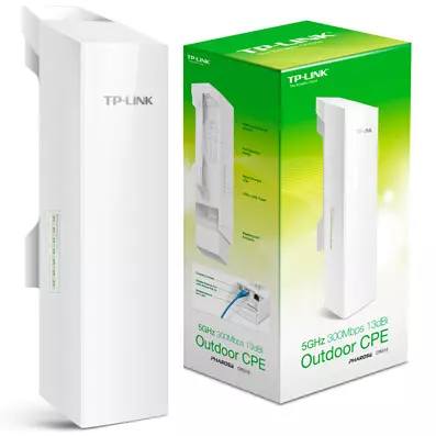 &divide; Punto de acceso wifi tp-link cpe510 alta potencia exterior 300mb 5ghz antena 13dbi poe pasivo sistem