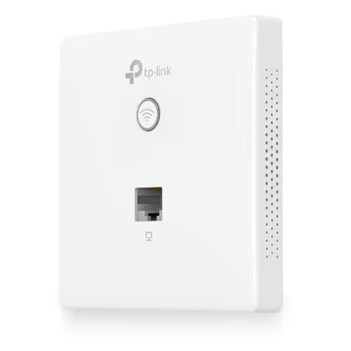 &divide; Punto de acceso interior wifi tp-link eap115-wall con placa de pared 300mb en 2,4ghz poe pasivo 2 an