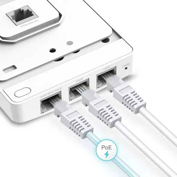 &divide; Punto de acceso interior wifi tp-link eap235-wall mu-mimo ac1200 300mbps simultaneos 2.4ghz y 867mbp