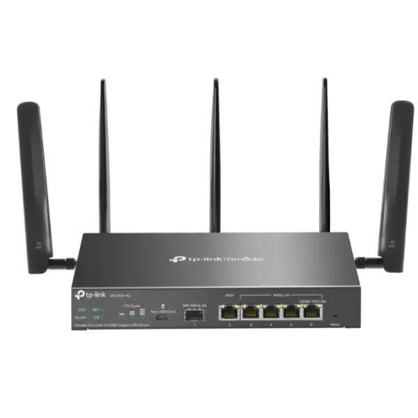 &divide; Router vpn tp-link er706w-4g gigabit omada ax3000 ranura nanosim 4g 1p sfp y 5p rj45 omada mesh wifi