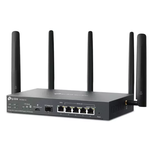 &divide; Router vpn tp-link er706w-4g gigabit omada ax3000 ranura nanosim 4g 1p sfp y 5p rj45 omada mesh wifi