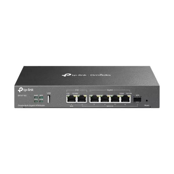 &divide; Router vpn tp-link er707-m2 multigigabit omada 2p de 2.5g hasta 6p wan