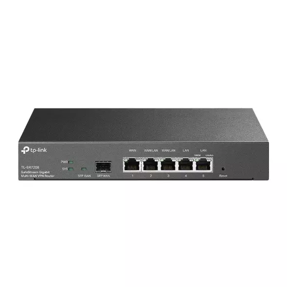 &divide; Router vpn tp-link er7206 (tl-er7206) 4p wan giga + 5p lan giga 100 conexiones vpn ipsec 50 conexion