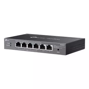&divide; Switch semigestionable tp-link omada es206gp 6p 4xlangb poe+ 2xlangb 65w total metal