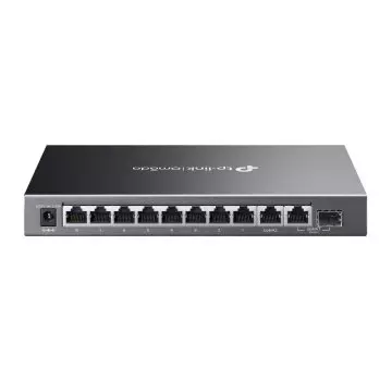 &divide; Switch semigestionable tp-link es210gmp 10p 1gb  8xpoe+ 30w max 123w 1x sfp facil gestion vlan/igmp