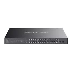 &divide; Switch semigestionable tp-link omada es228gmp 28p 24xlangb poe+ 2xlangb 2xsfp 384w total metal