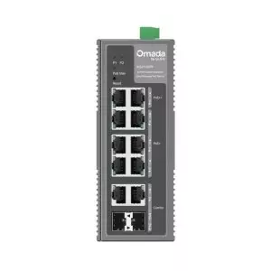 &divide; Switch gestionable l2 tp-link ies210gpp industrial 10p 8x1gb poe++ 240w 2x1gb sfp din negro