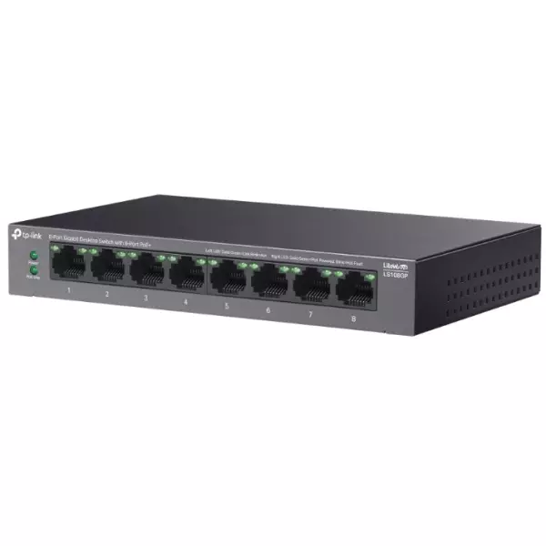 &divide; Tp-link switch gigabit de sobremesa de 8 puertos con poe+