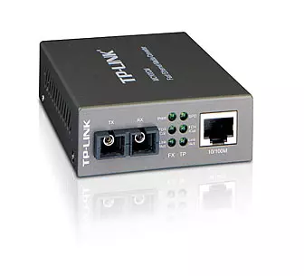 &divide; Convertidor fibra tp-link mc100cm rj45 eth a fibra multimodo sc 100mb fullduplex hasta 2km montaje e
