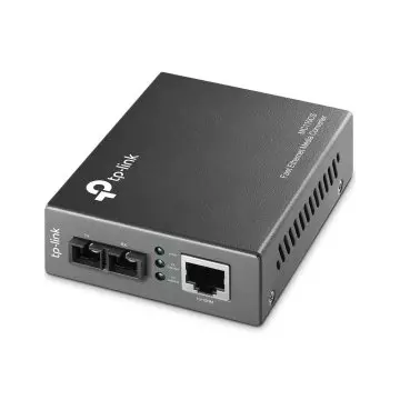 &divide; Convertidor fibra tp-link mc110cs rj45 eth a fibra monomodo sc 100mb fullduplex hasta 20km montaje e