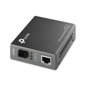 &divide; Convertidor fibra tp-link mc111cs rj45 eth a fibra monomodo sc 100mb fullduplex hasta 20km