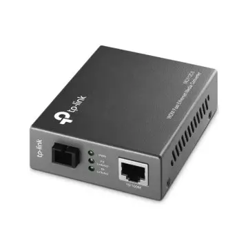 &divide; Convertidor fibra tp-link mc112cs rj45 eth a fibra monomodo sc tx:1310nm, rx:1550nm fullduplex hasta
