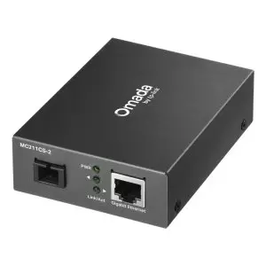 &divide; Convertidor fibra tp-link mc211cs-2 rj45 eth a fibra monomodo sc 1gb fullduplex hasta 2km