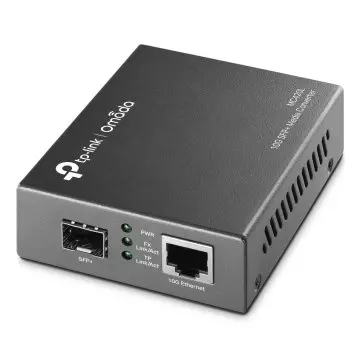 &divide; Convertidor fibra tp-link mc420l omada rj45 10gb a ranura sfp+ giga minigbic montaje en chasis