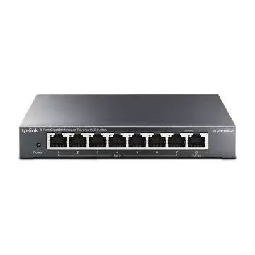 &divide; Switch gestionable reverse poe tp-link rp108ge 7entradas poe y 1salida poe gigabit 1puerto de salida