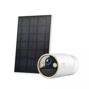 &divide; Camara ip exterior wifi tp-link tapo c460 alimentada por panel solar con bateria 4k