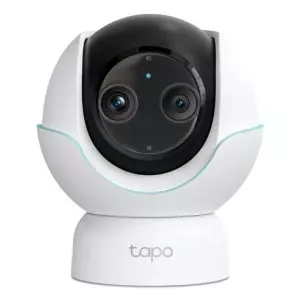 &divide; Camara interior ip tp-link tapo c480 babycam 4mp 2k doble lente soporte cuna audio bidireccional can