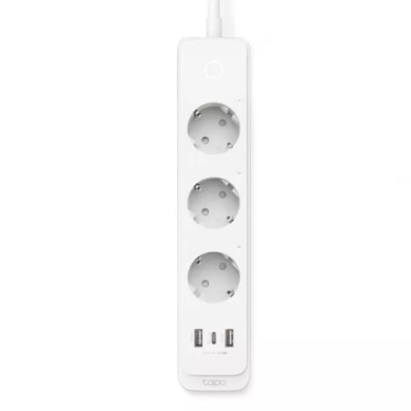 &divide; Regleta alimentacion de enchufes inteligentes wifi tp-link tapo p300 3 enchufes y 2 puertos usb 3.0