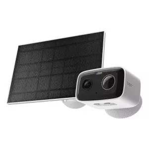 &divide; Camara ip exterior wifi tp-link tapo tc80 kit ip65 fhd 2mp bateria panel solar audio bidireccional
