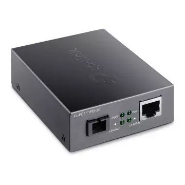 &divide; Convertidor de fibra tp-link fc111pb-20 single-mode sc wdm bidireccional de 1p rj45 10/100 poe a 1p