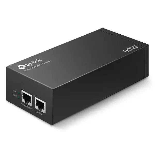 &divide; Poe injector tp-link poe170s 2p gigbit 60w pasa datos y alimentacion por el mismo cable hasta 100 me