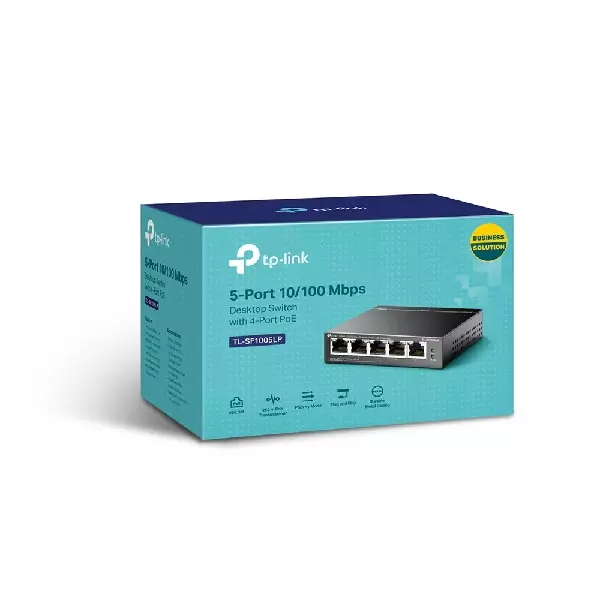 &divide; Switch no gestionable tp-link tl-sf1005lp sobremesa 10/100 4p poe total poe 41w