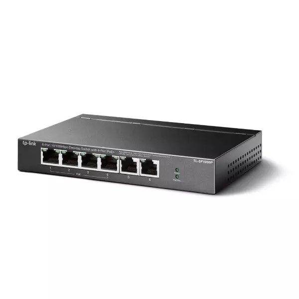 &divide; Switch no gestionable tp-link tl-sf1006p sobremesa 2p 10/100 4p poe 10/100 total poe 67w