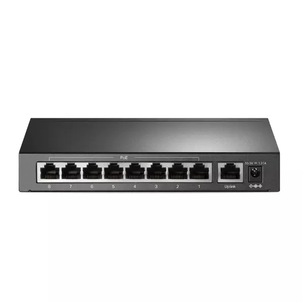 &divide; Switch no gestionable tp-link tl-sf1009p sobremesa 9p 10/100 incluye 8p poe+ 10/100 total poe 65w