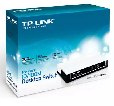 &divide; Switch no gestionable tp-link sf1016d 16p ethernet sobremesa no rack