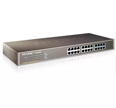 &divide; Switch no gestionable tp-link sf1024 24p ethernet carcasa metalica 19" rack