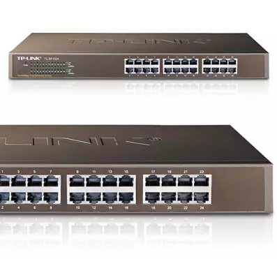 &divide; Switch no gestionable tp-link sf1024 24p ethernet carcasa metalica 19" rack